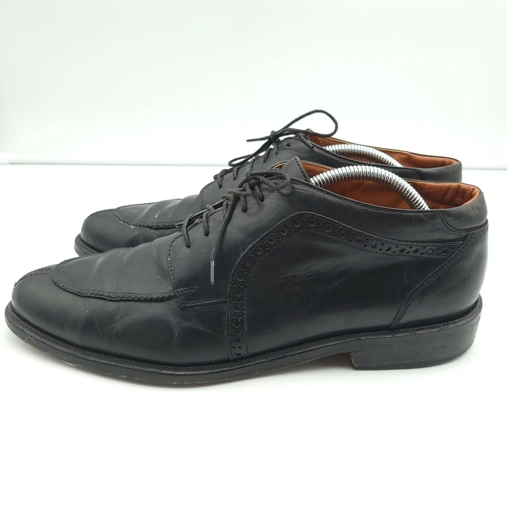 Cable & Company Oxford Shoes‎ Mens 11 1/3D  Italy Black Leather Butcher Toe